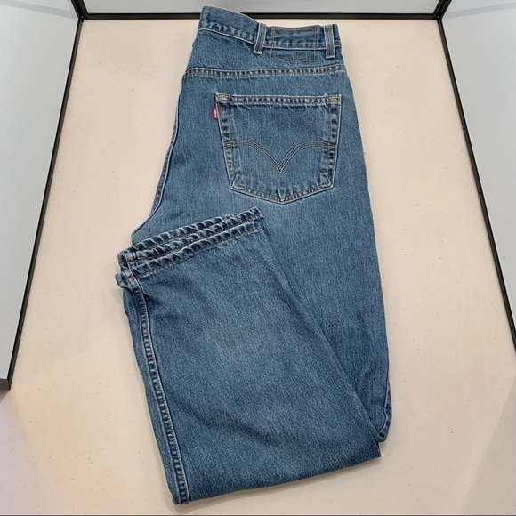 Levis Jeans Adult Size 38X29 Blue 550 Relaxed Fit Men - Picture 1 of 7